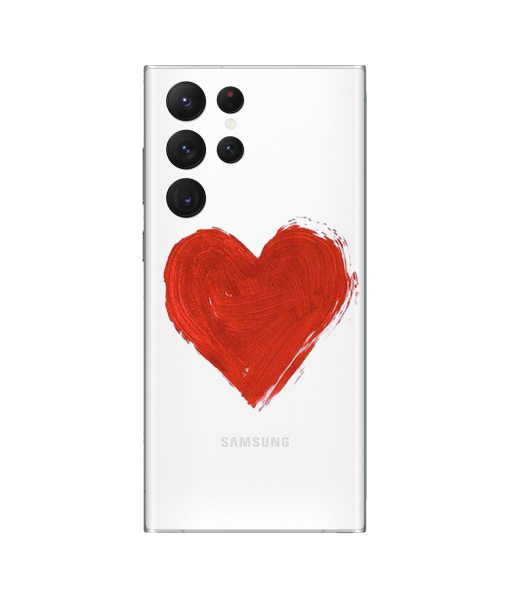 Husa Samsung Galaxy S22 Ultra, Silicon Premium, BIG HEART